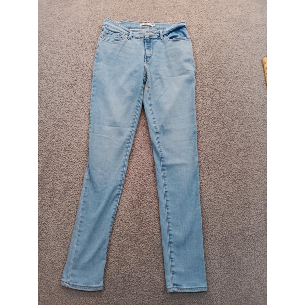 Levi's 711 Skinny Women's 29 Light Wash Blue Stretch Mid Riseβ Denim Jeans